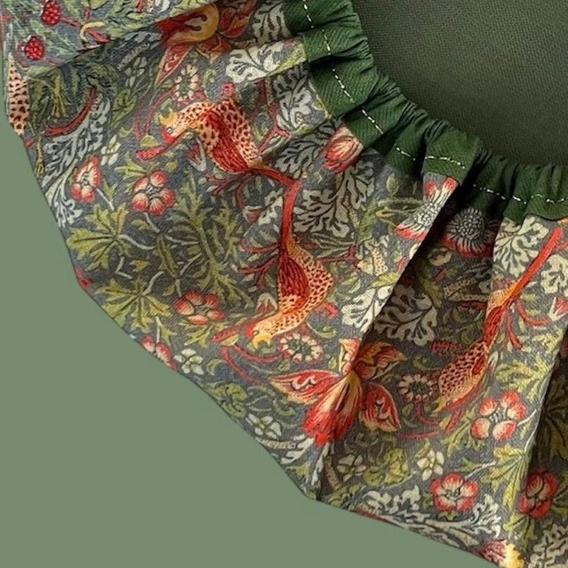 Luxury Green William Morris Strawberry Thief Shower Cap - Shower Cap