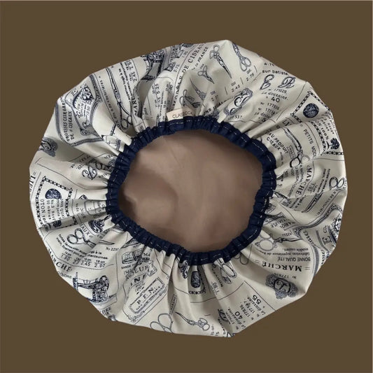 Cotton Sewing Print Fabric Shower Cap - Shower Cap