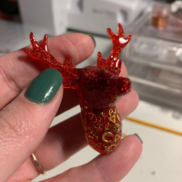 Handmade Resin Stag Brooches | Stagmas | 3D Stag Brooch Pin | Be Unique | Be Festive AF