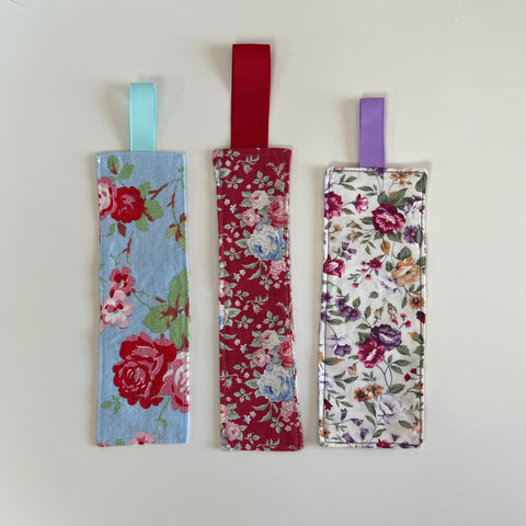 Fabric Bookmarks | Floral | Various Patterns | Rose | Reading | Books