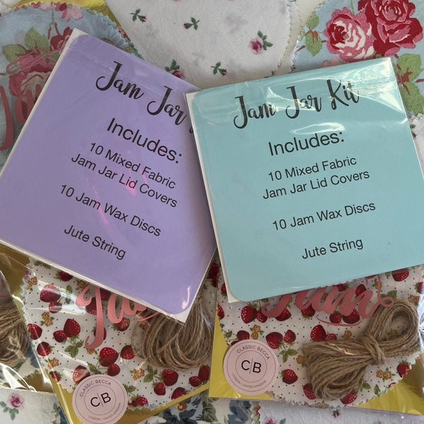 Jam Jar Kit | Jam Jar Lid Covers | Wax Seals | Jute Thread | Stocking Filler