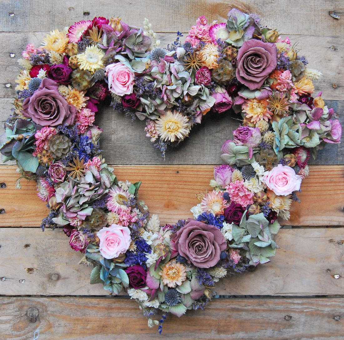 Heart Dried Flower Wreath