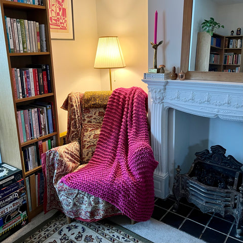 Super Chunky Hand-Knitted Throw