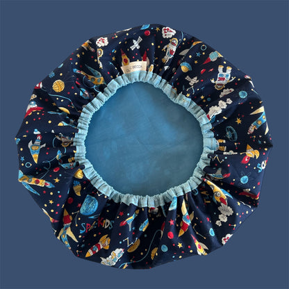 Outer Space Fabric Shower Cap