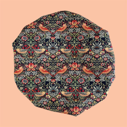 Shower Cap | William Morris Strawberry Thief in Navy
