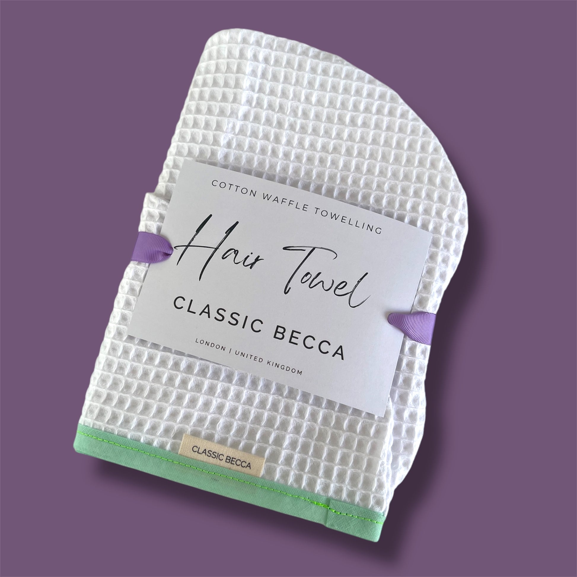 Waffle Fabric Hair Towel Turban - Hair Towel