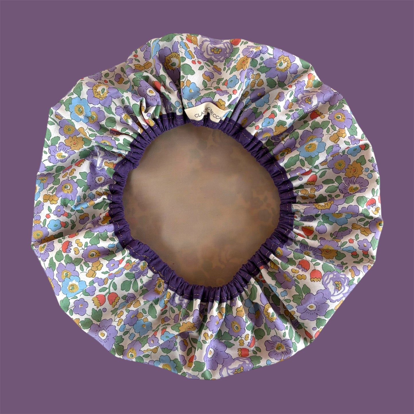 Shower Cap | Liberty of London Tana Lawn Betsy Fabric | Lilac