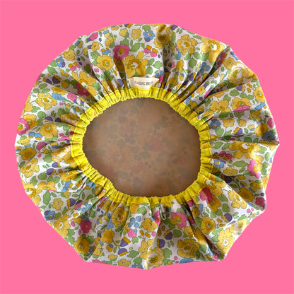 Shower Cap | Liberty of London Tana Lawn Betsy Fabric | Yellow