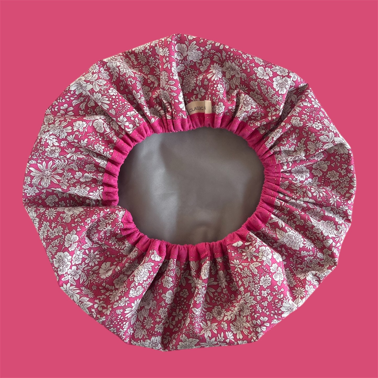 Luxury Pink Liberty of London Lasenby Fabric Shower Cap