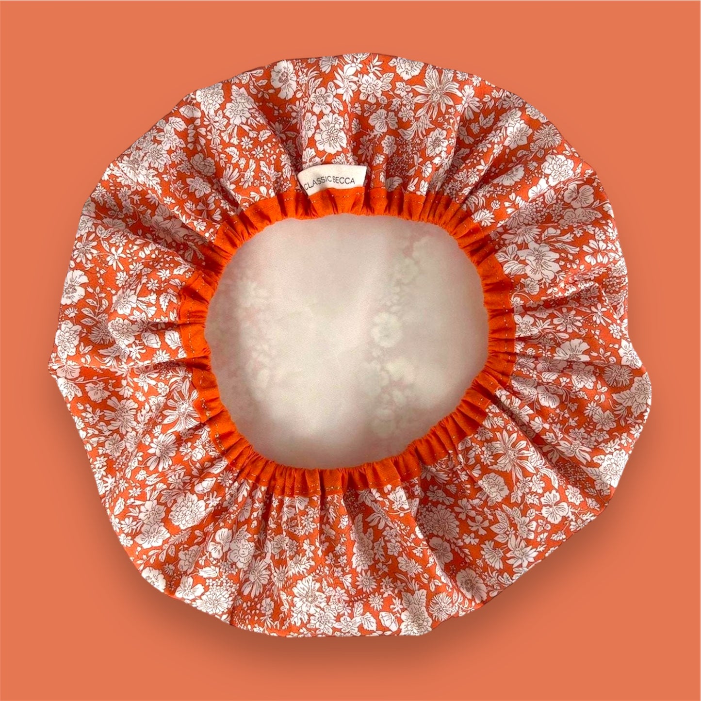 Liberty of London Orange Floral Shower Cap.