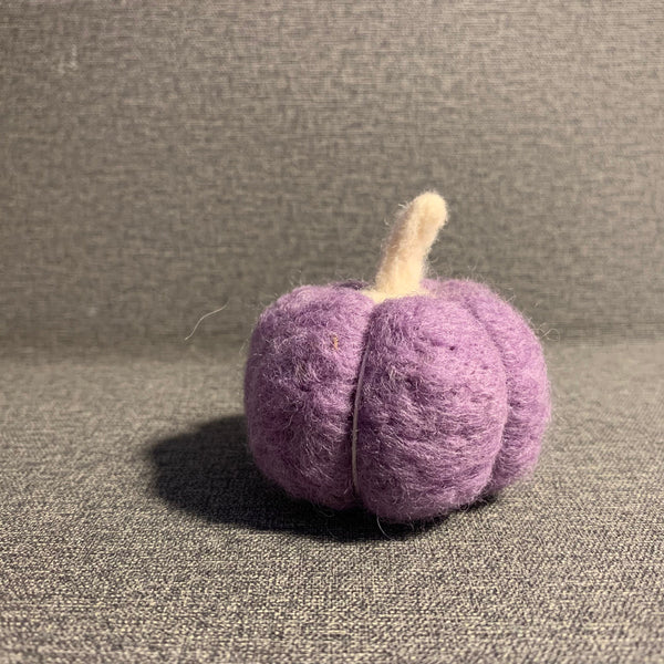 Needle Felted Miniture Pumpkin in Lilac