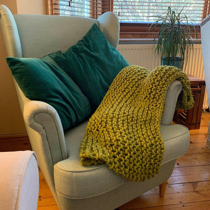 Super Chunky Hand-Knitted Throw.