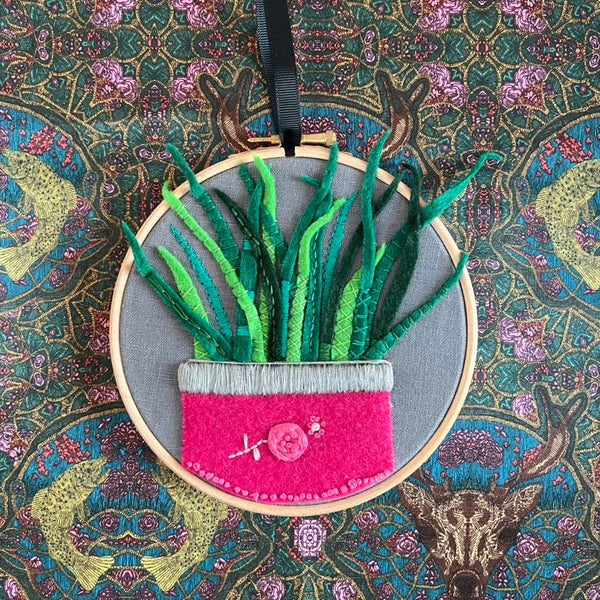 Kensington Garden Grasses | Embroidery Hoop | Wall Art | Home Decor